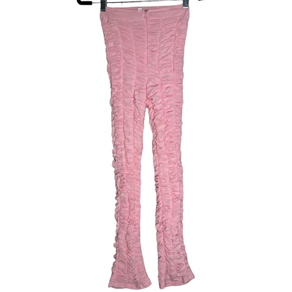 I.AM.GIA Pink Ruched Mesh Ophelia Pants XS - Picture 3 of 15